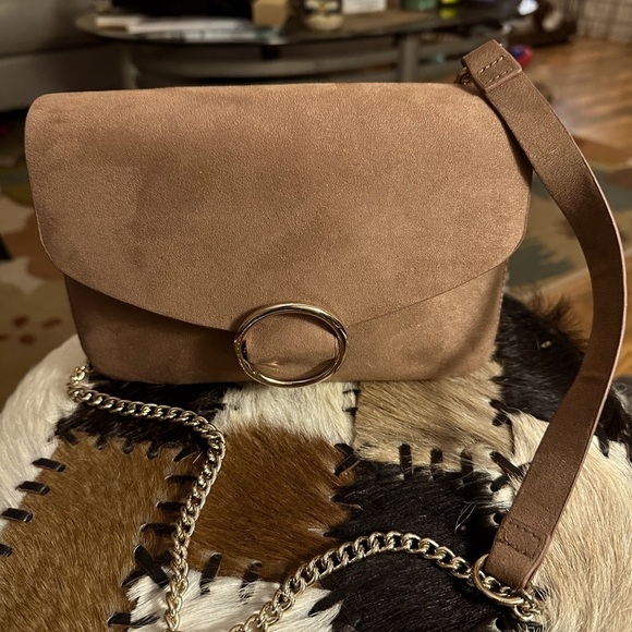 H&M Faux Suede Crossbody - Camel Color - Picture 2 of 7